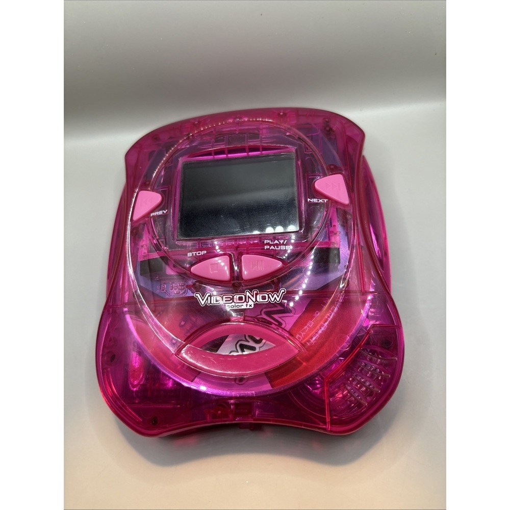 Video Now Color FX Vintage Kids Personal Video Player Hasbro Diva Pink 2004 Read